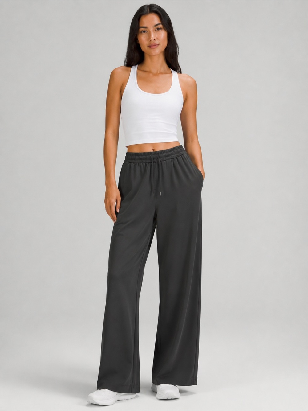 lululemon athletica Black Wide-Leg Drawstring Pants